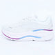 Low-top lace-up running sneaker with thick cushioned sole