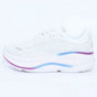 Low-top lace-up running sneaker with thick cushioned sole