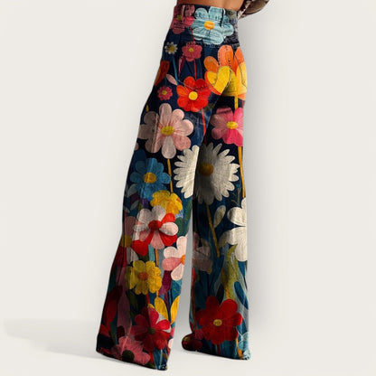Sabrina Floral Wide Leg Pants 1
