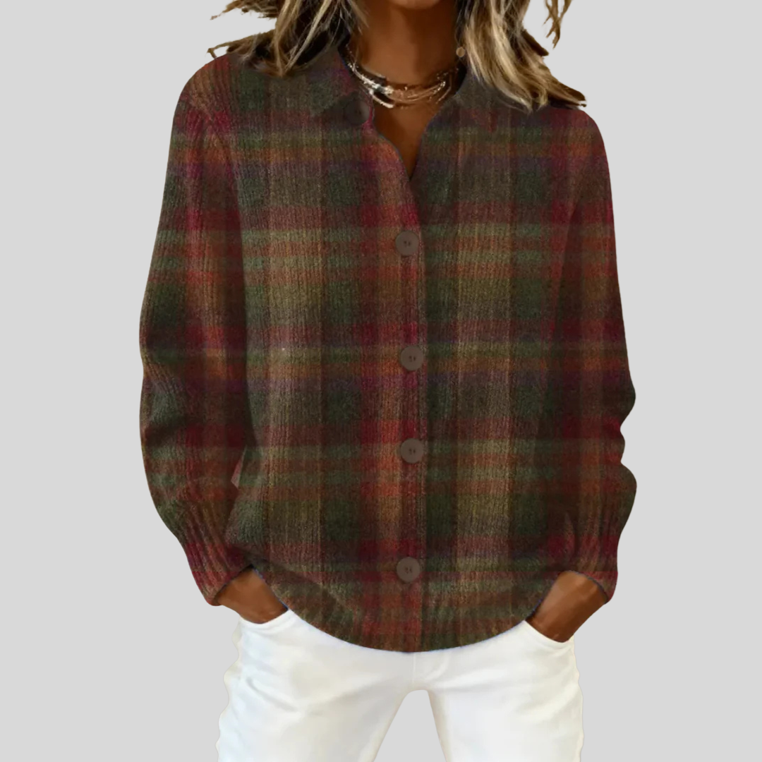 Sabrina Plaid Cardigan 0