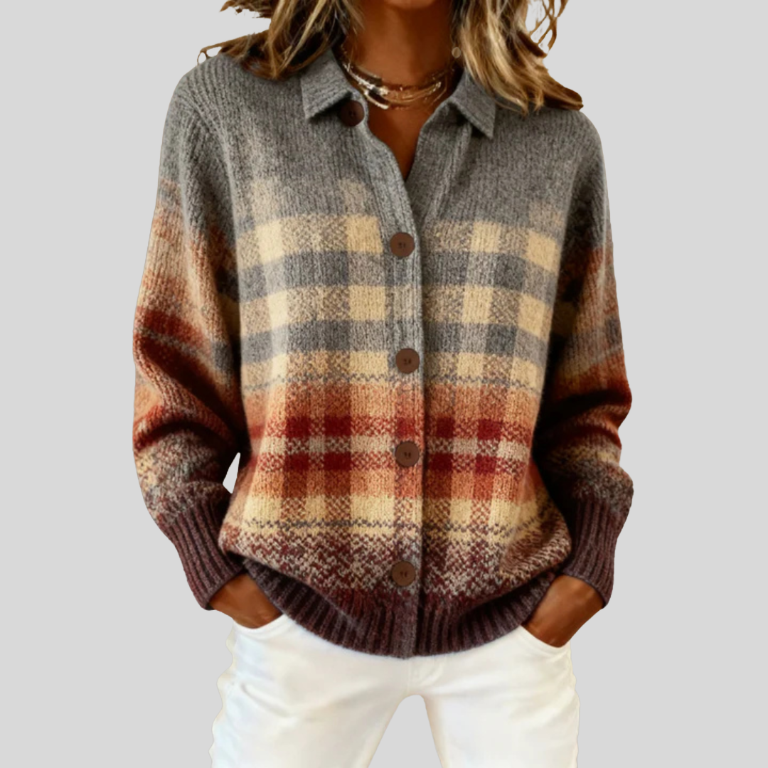 Sabrina Rustic Plaid Cardigan 0