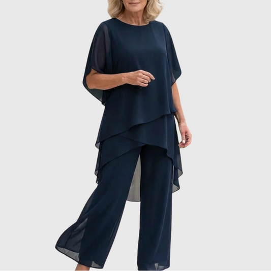 Zephyra - Draped Palazzo Suit