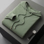 Unisex knit hoodie with drawstring hood and ribbed cuffs