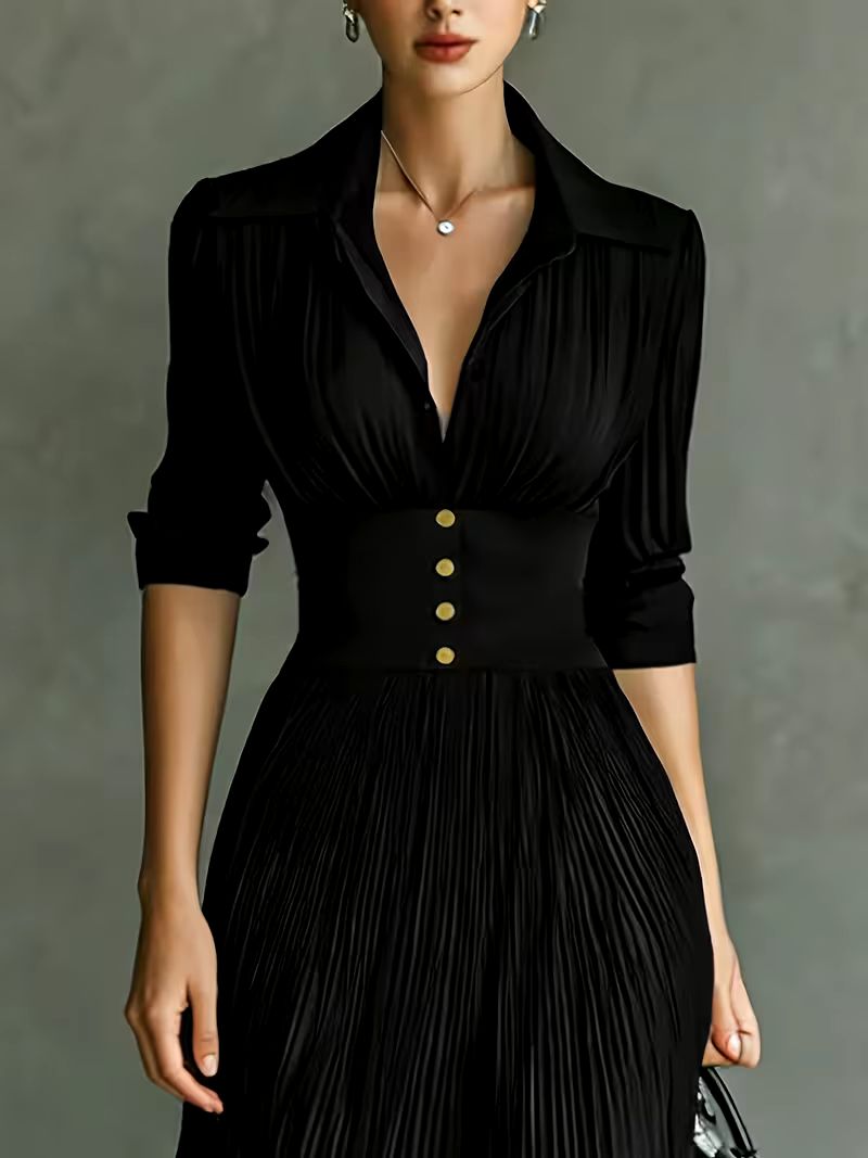 Selena Pleated Maxi Dress 1