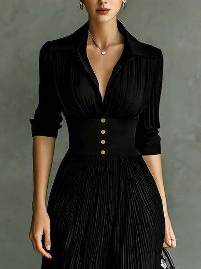 Selena Pleated Maxi Dress 1