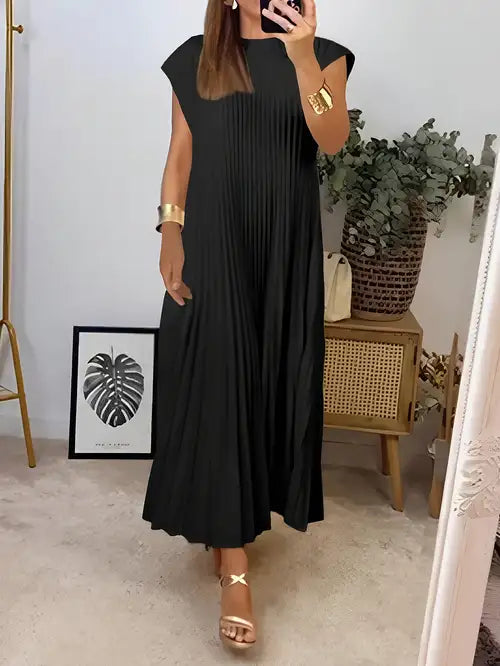Selena Pleated Midi Dress 0