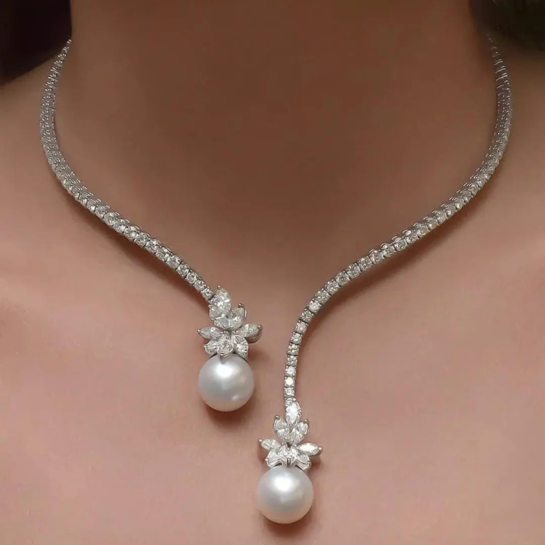Selene Pearl Statement Necklace 0
