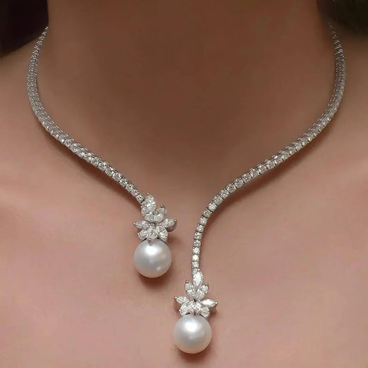 Selene Pearl Statement Necklace 0