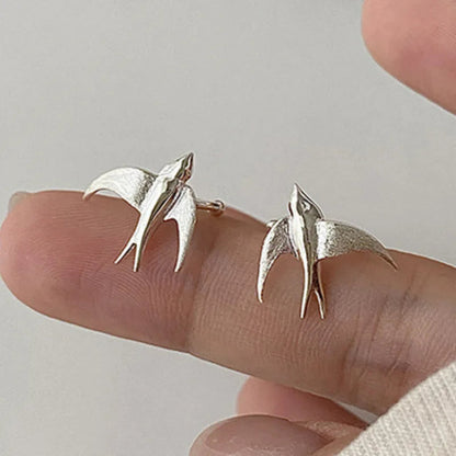 Selene Swallow Bird Clip-On Earrings 1
