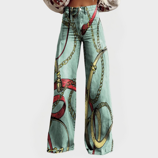 Seraphina High-Waisted Wide Leg Trousers 0