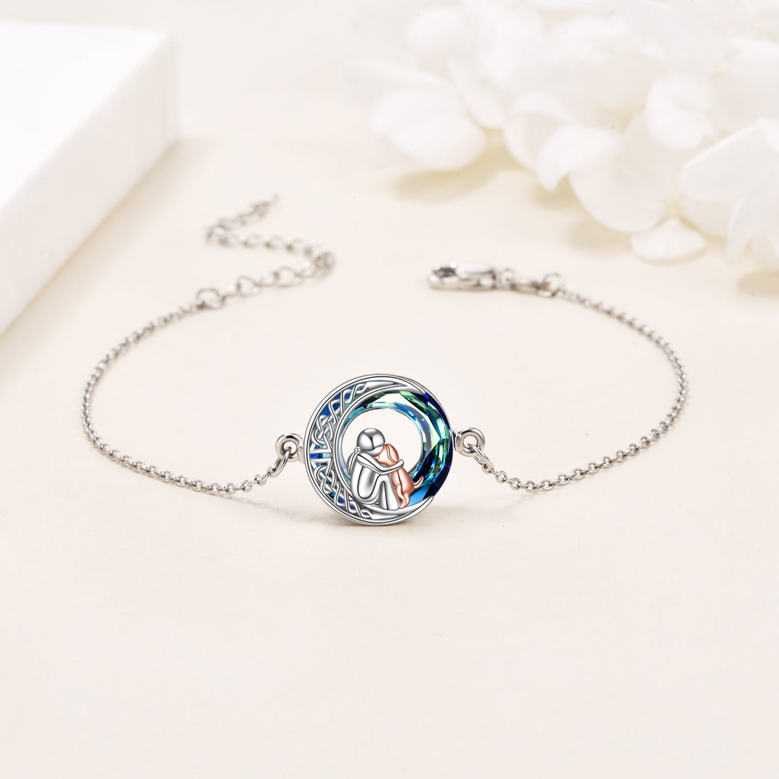 Sienna Adjustable Dog Charm Bracelet 1