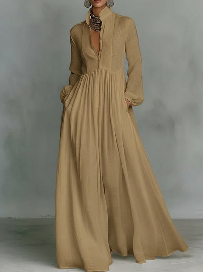 Sienna Button-Front Maxi Dress 10