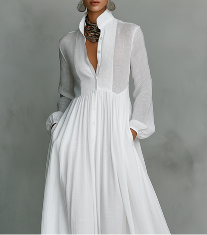 Sienna Button-Front Maxi Dress 2
