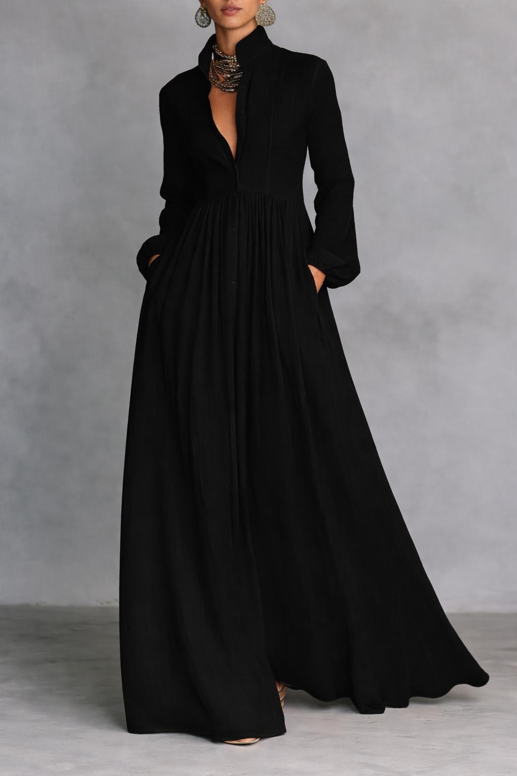 Sienna Button-Front Maxi Dress 4