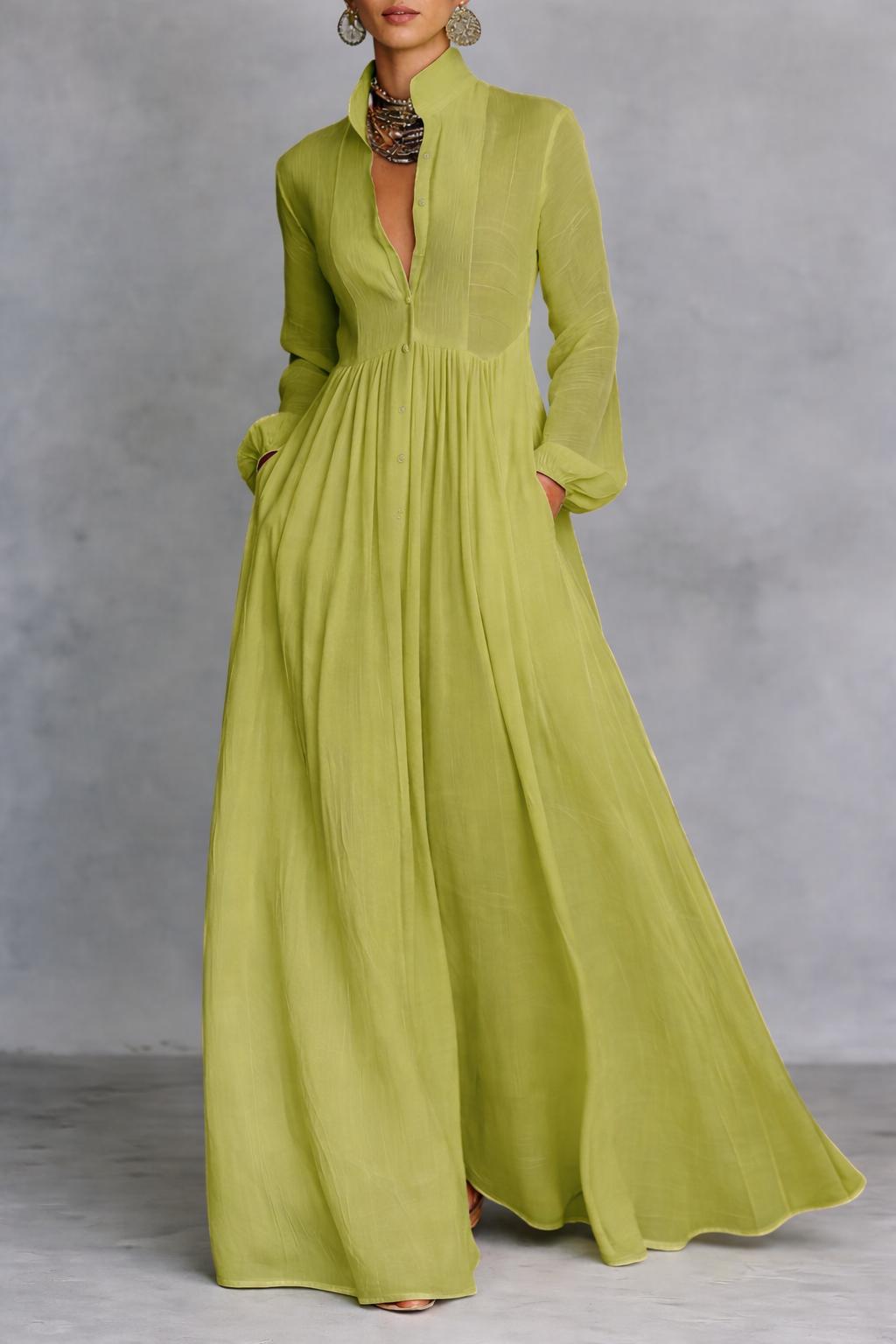 Sienna Button-Front Maxi Dress 6