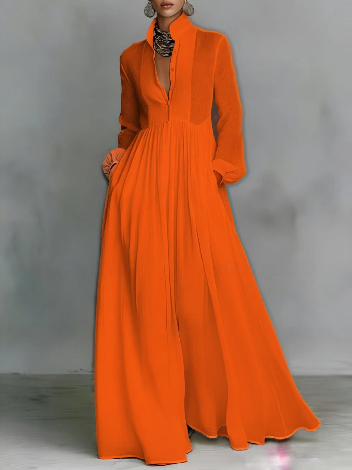 Sienna Button-Front Maxi Dress 7