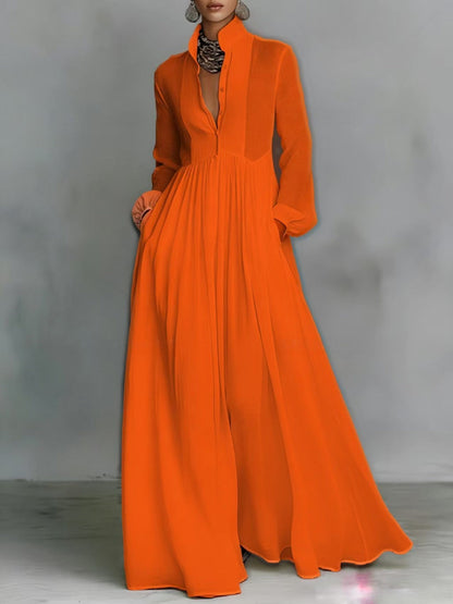 Sienna Button-Front Maxi Dress 7
