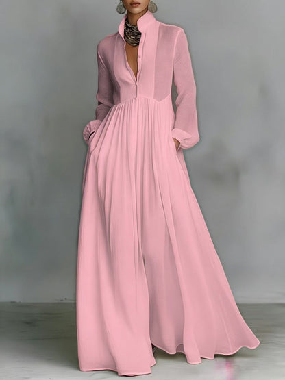 Sienna Button-Front Maxi Dress 9