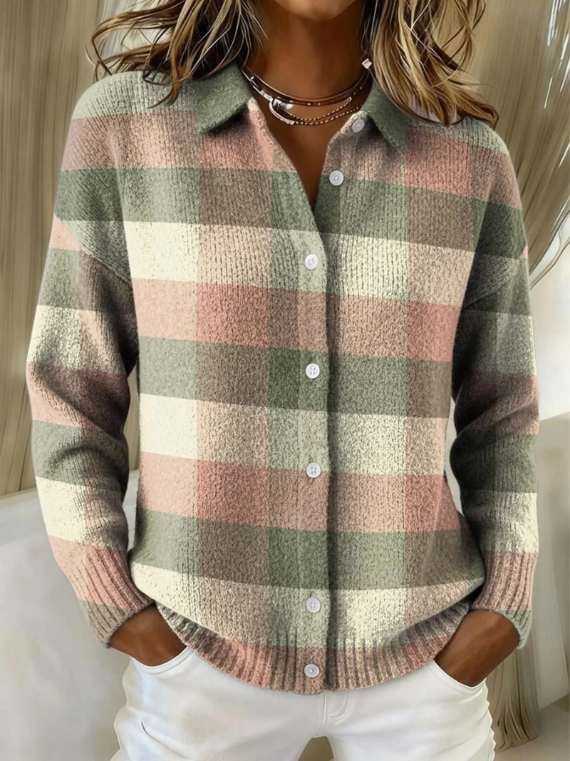 Sienna Classic Plaid Cardigan 0