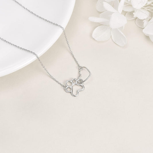 Sienna Paw Print Necklace 0