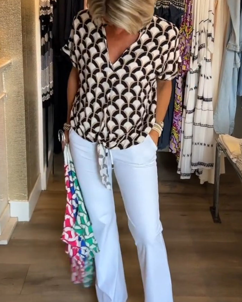 Sienna Printed Casual Top 1