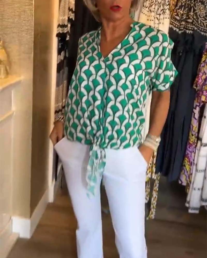 Sienna Printed Casual Top 11