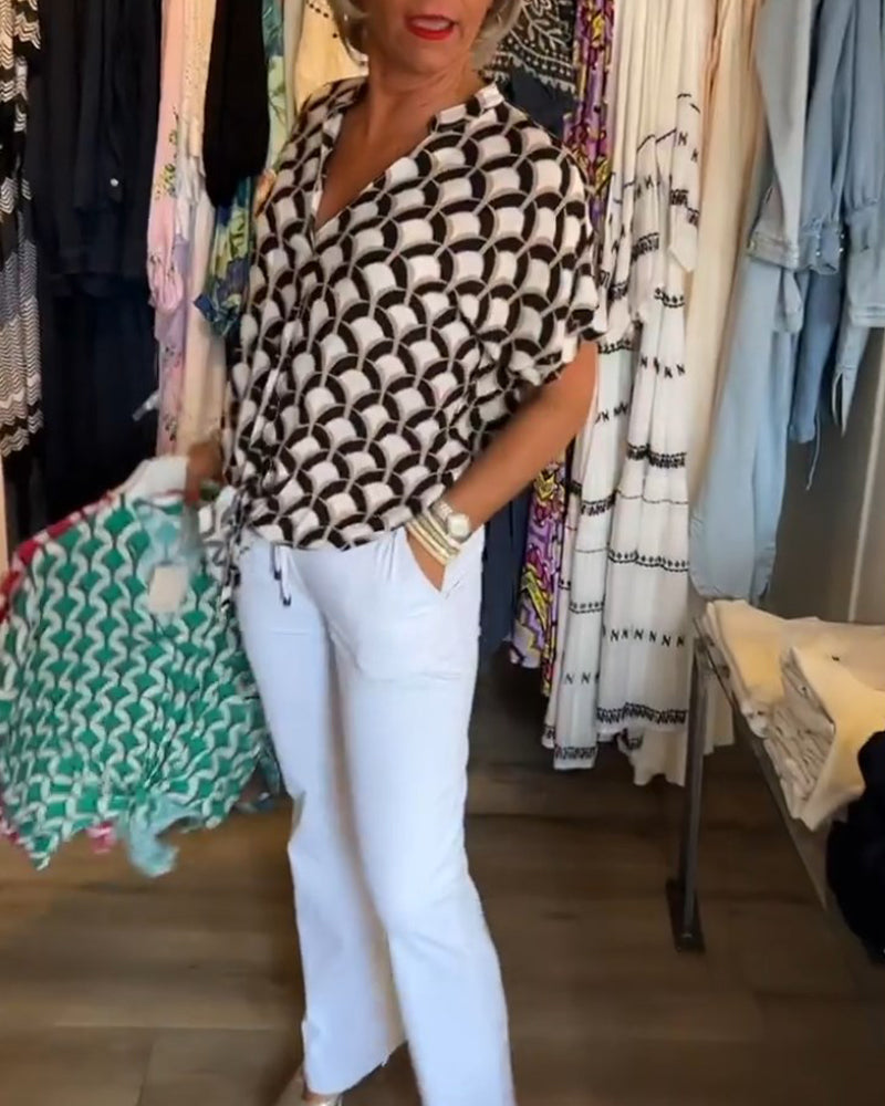 Sienna Printed Casual Top 2