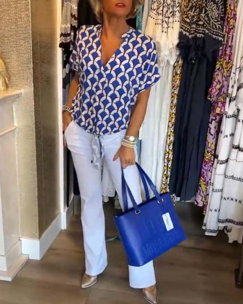 Sienna Printed Casual Top 5