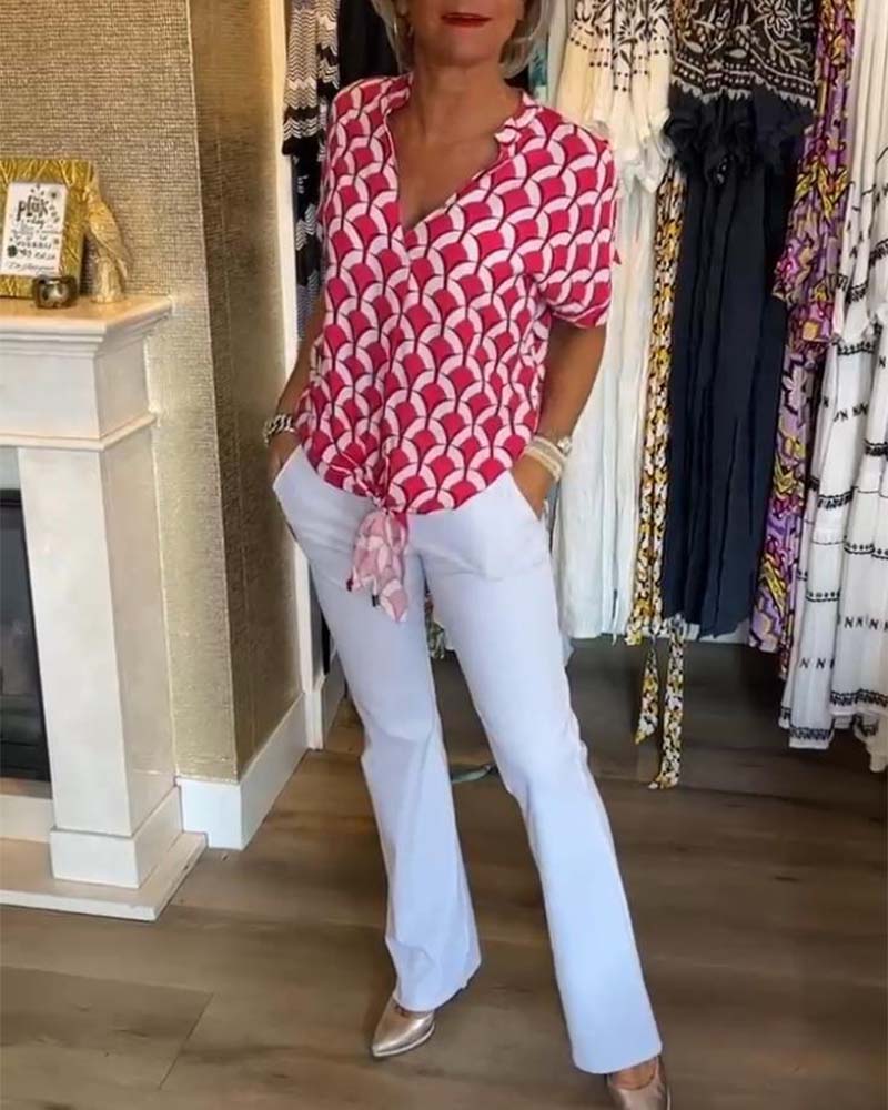 Sienna Printed Casual Top 6