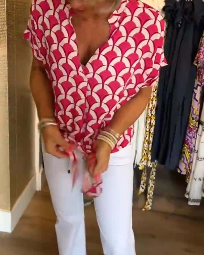Sienna Printed Casual Top 7