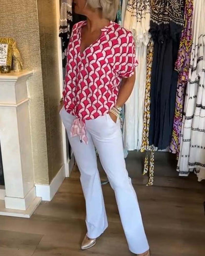 Sienna Printed Casual Top 8
