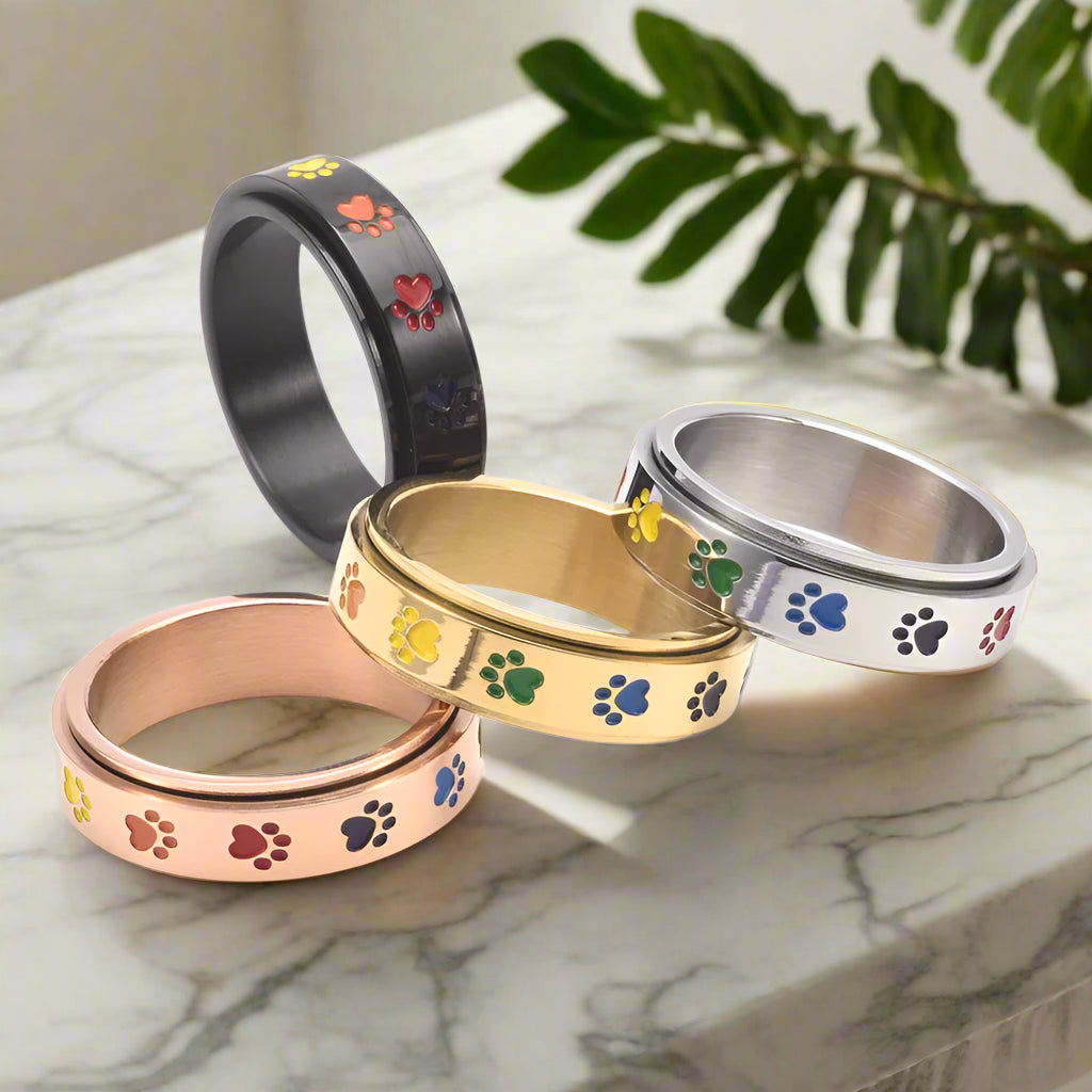 Sienna Spinning Paw Ring 1