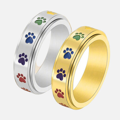 Sienna Spinning Paw Ring 2