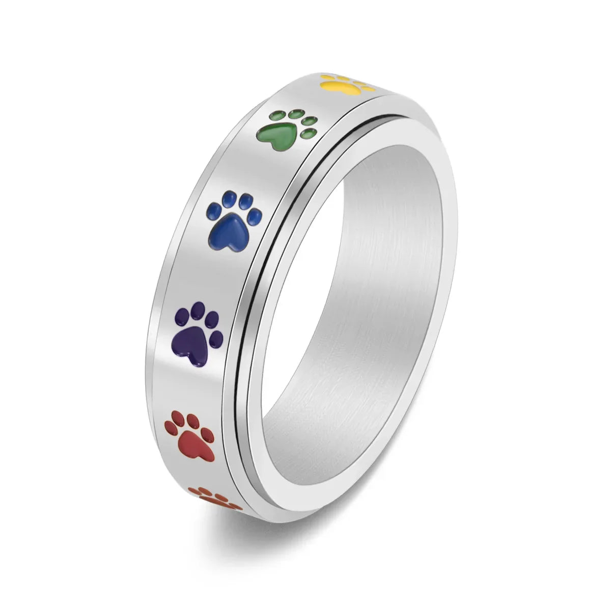 Sienna Spinning Paw Ring 5