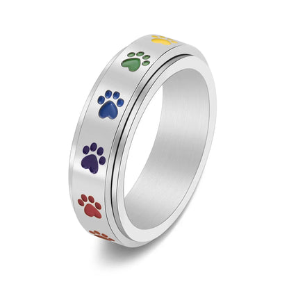 Sienna Spinning Paw Ring 5