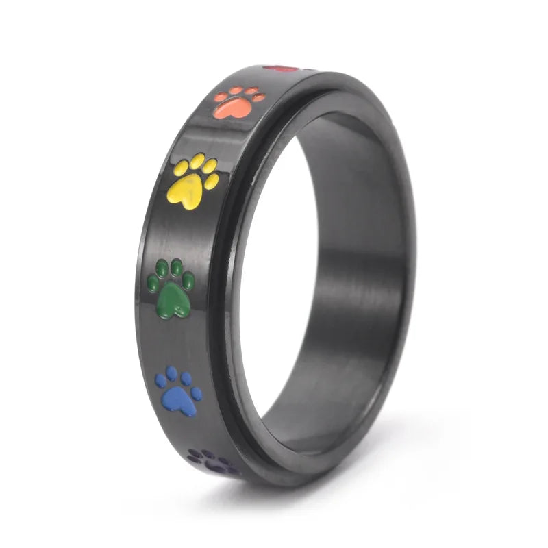 Sienna Spinning Paw Ring 6