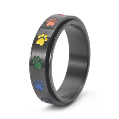 Sienna Spinning Paw Ring 6