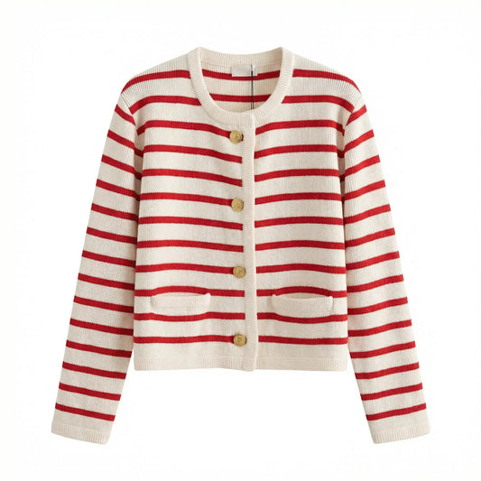 Sienna Striped Cardigan Sweater 0