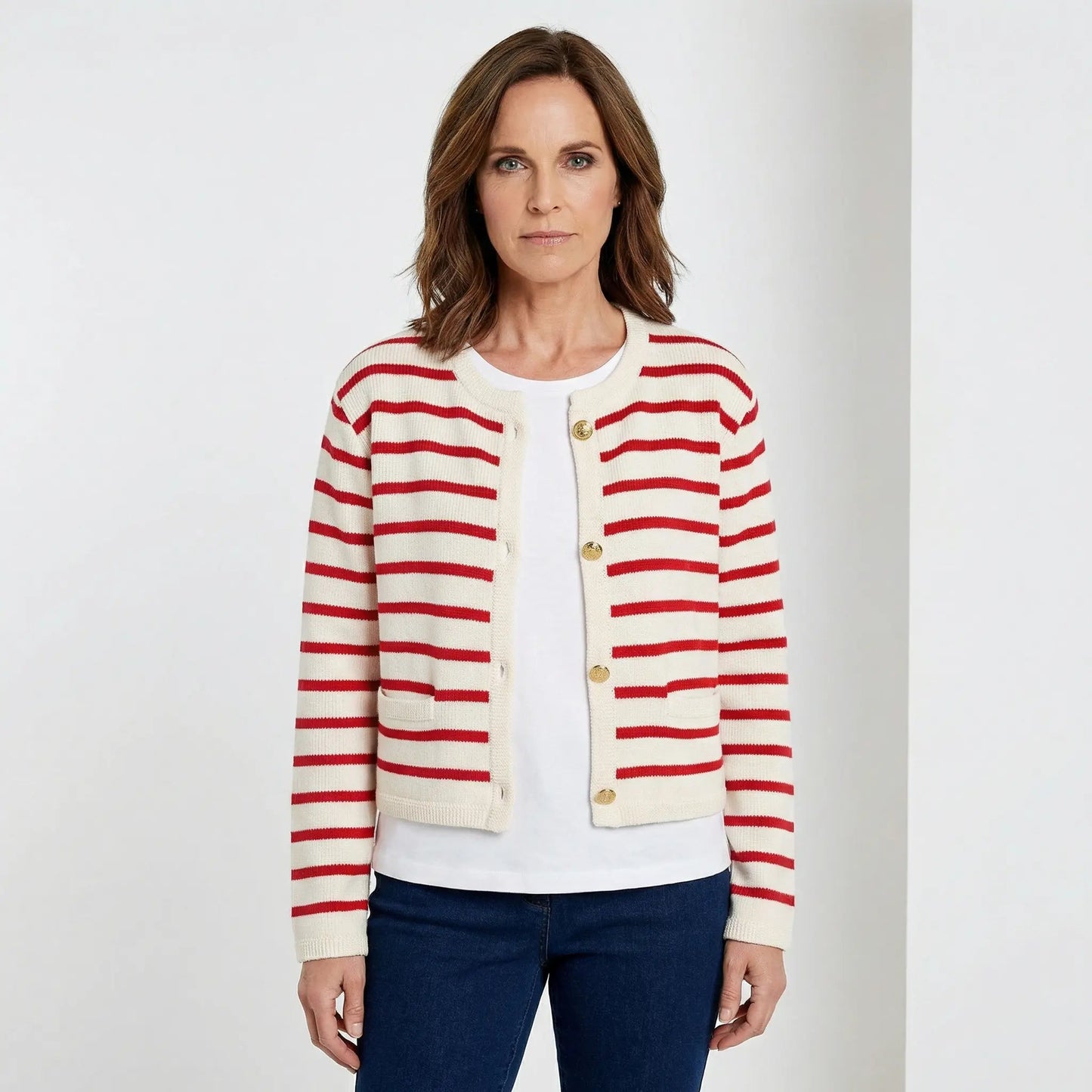 Sienna Striped Cardigan Sweater 1