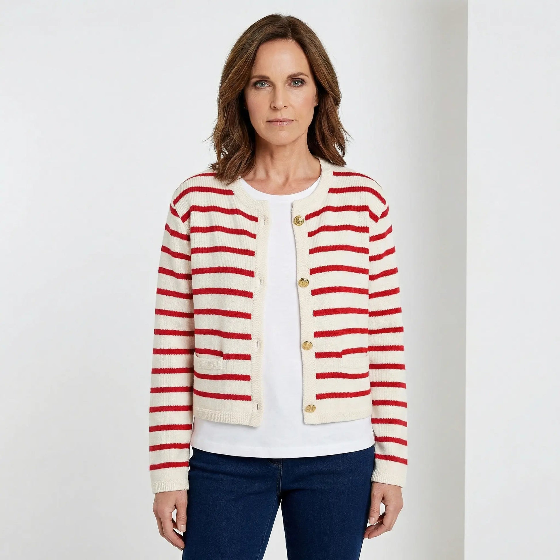 Sienna Striped Cardigan Sweater 1
