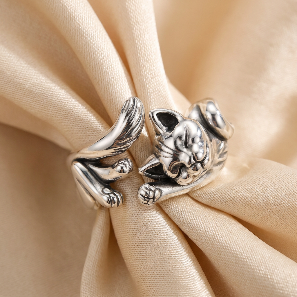 Sienna Vintage Cat Ring 0