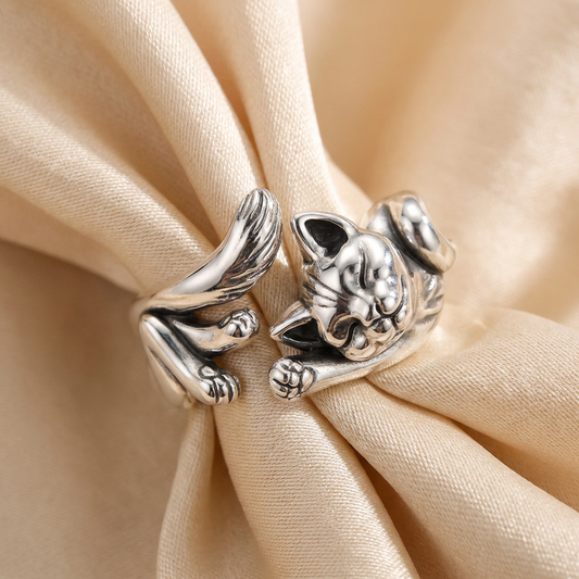 Sienna Vintage Cat Ring 0