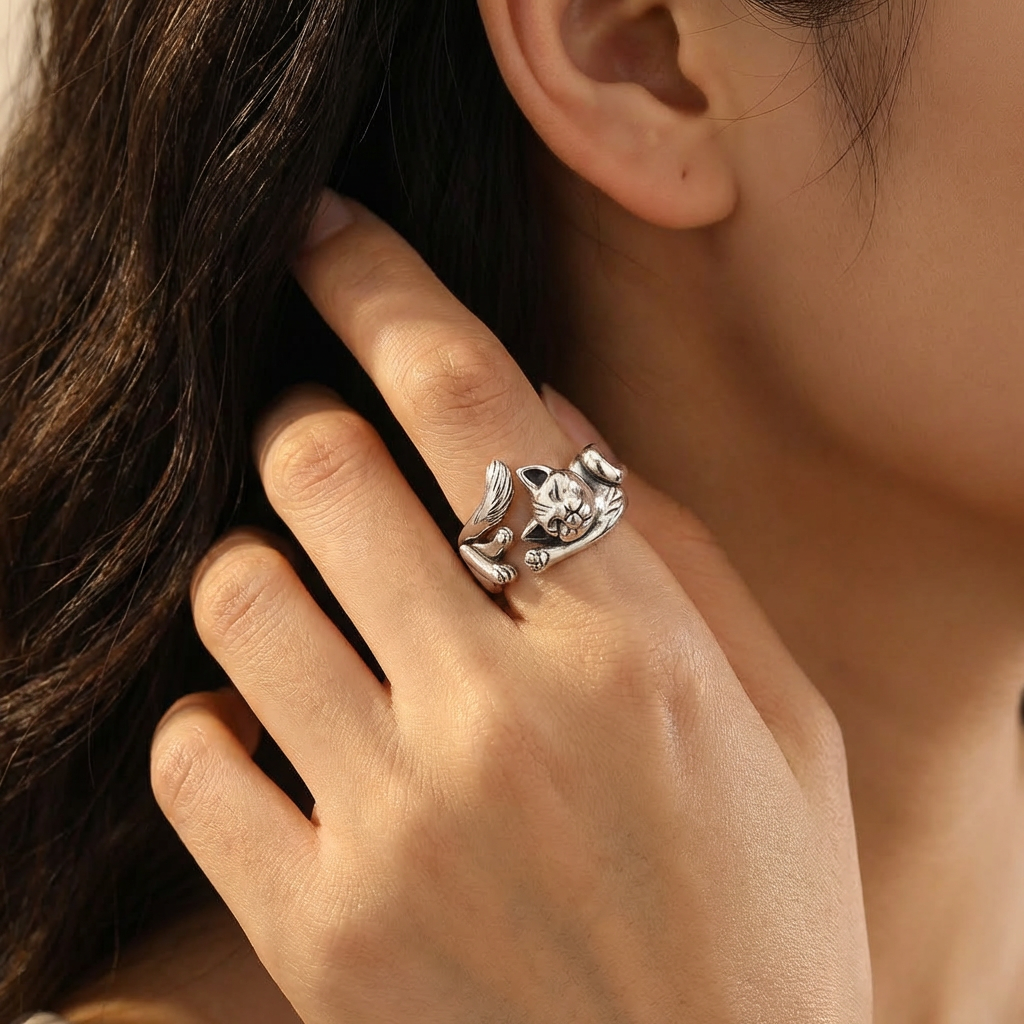 Sienna Vintage Cat Ring 1
