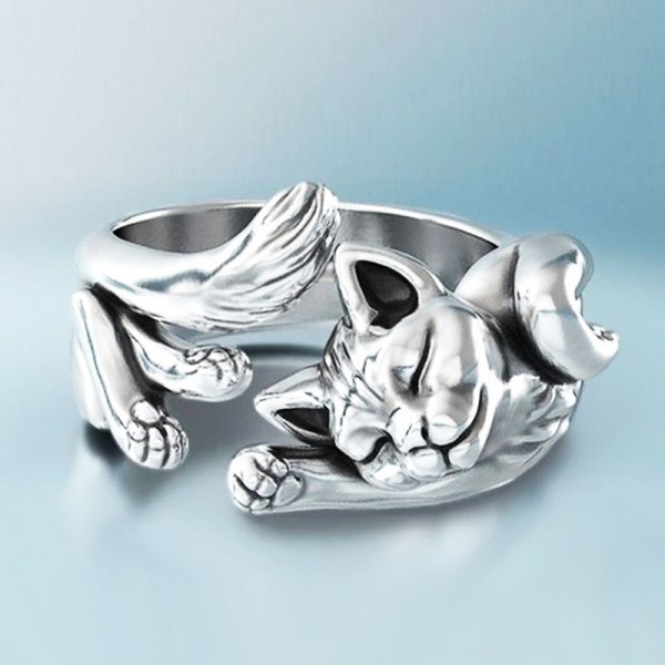 Sienna Vintage Cat Ring 2