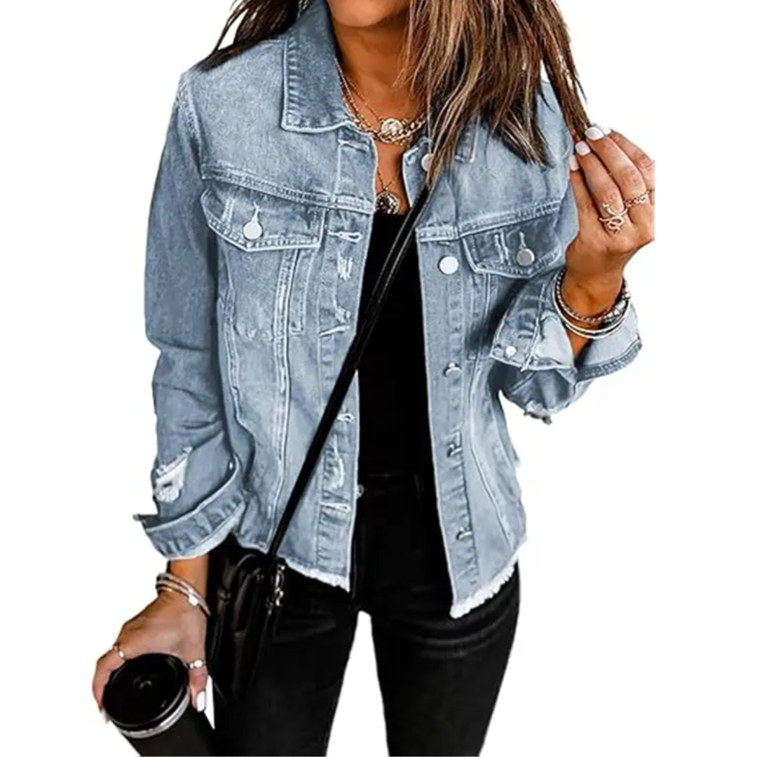 Juniper - Distressed Denim Jacket