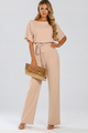 Women's Wide-Leg Jumpsuit with Belt – Tailored Structured One-Piece 2