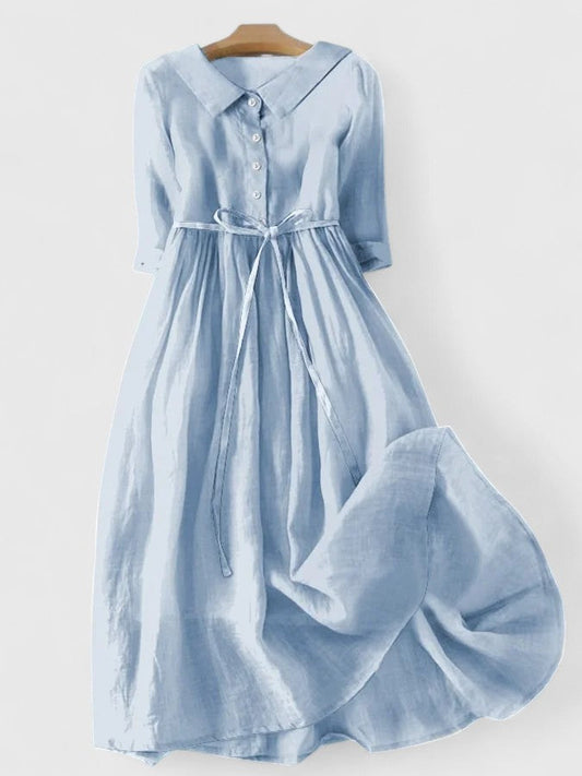 Talia Lace-Up Midi Dress 0