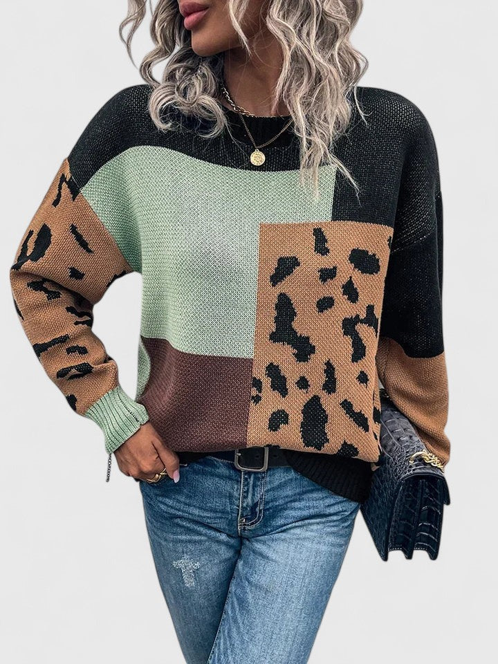 Talia Patchwork Sweater 0