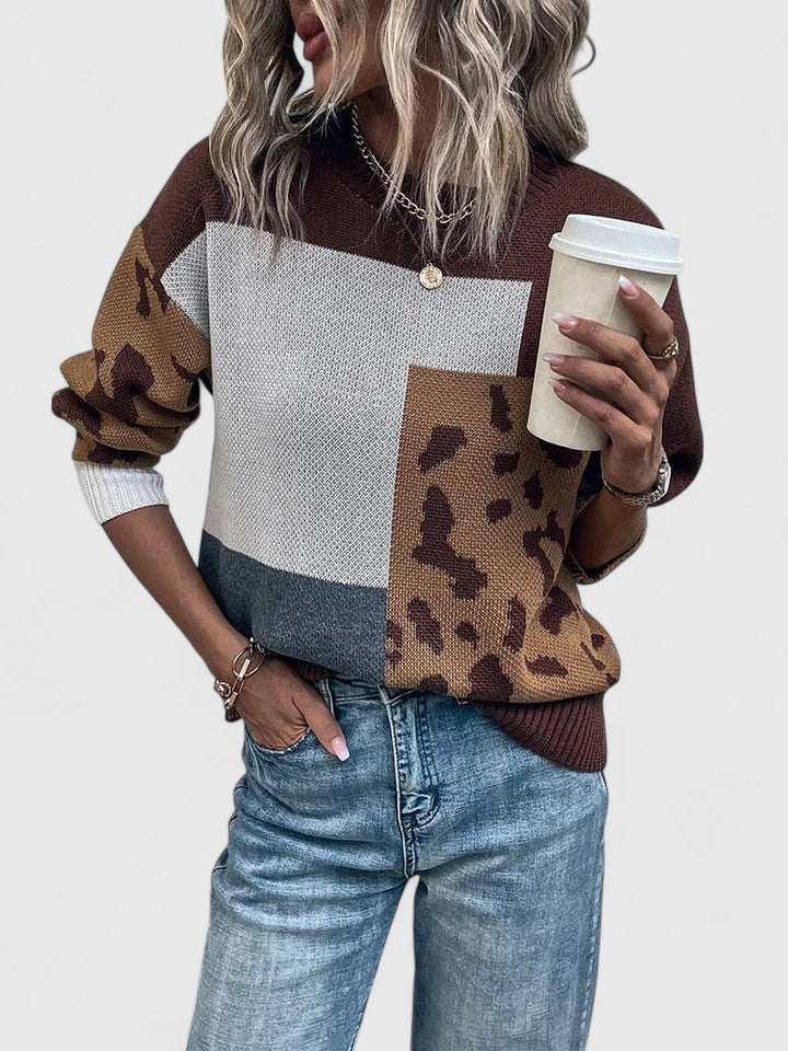 Talia Patchwork Sweater 1