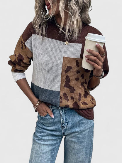 Talia Patchwork Sweater 1